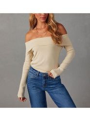 Milan Kiss Koszulka w kolorze beżowym rozmiar: XL. Brązowe bluzki Milan Kiss, xl, bez wzorów, bez kołnierzyka, bez ramiączek. Za 113.99 zł.