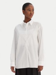 Calvin Klein Jeans Koszula Aop Logo Perfect LV044D167G Biały Regular Fit. Białe koszule Calvin Klein Jeans, s, bez wzorów, z bawełny, bez kołnierzyka, bez ramiączek. Za 559.99 zł.