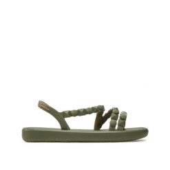 Sandały damskie Ipanema Meu Sol Flat. Zielone sandały Ipanema, bez wzorów, z tworzywa sztucznego, sportowe, bez obcasa, na płaskiej podeszwie, bez zapięcia. Za 62.99 zł.