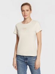 Lee Koszulka w kolorze beżowym rozmiar: S. Brązowe bluzki Lee, s, bez wzorów, z bawełny, bez kołnierzyka, bez ramiączek. Za 80.95 zł.