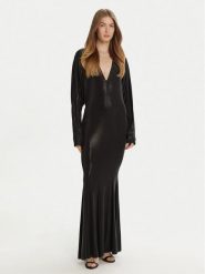 NORMA KAMALI Sukienka wieczorowa ST3243LMF19001 Czarny Slim Fit. Czarne sukienki Norma Kamali, m, bez wzorów, z syntetyku, wizytowe, bez kołnierzyka, bez ramiączek. Za 859.99 zł.