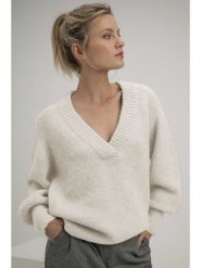 Josephine & Co Sweter "Suus" w kolorze białym rozmiar: S. Białe swetry Josephine & Co, s, bez wzorów, z wełny, bez ramiączek. Za 269.18 zł.