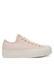 Converse Trampki Chuck Taylor All Star Lift Platform Gold A12584C Różowy. Czerwone trampki Converse, bez wzorów, z materiału, bez zapięcia. Za 269.99 zł.