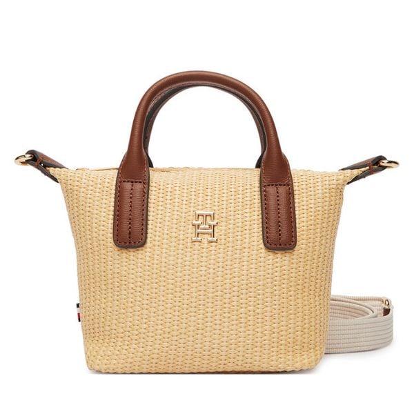 Torebka Tommy Hilfiger. Brązowe torebki klasyczne TOMMY HILFIGER, bez wzorów, bez dodatków. Za 298.99 zł.