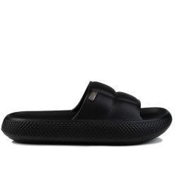 Klapki damskie sportowe Lee MAYA SLIDER WOMEN LOW. Czarne klapki Lee, bez wzorów, z materiału, bez obcasa. Za 89.00 zł.