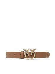 Pinko Pasek Damski Love Duble Belt H2 20221 PLT01 1H2114.Y7SP Brązowy. Brązowe paski Pinko, bez wzorów, ze skóry. Za 529.99 zł.