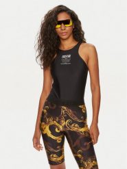 Versace Jeans Couture Body 76HAM231 Czarny Slim Fit. Czarne body Versace Jeans Couture, bez wzorów, z jeansu. Za 369.99 zł.