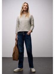 Street One Koszulka w kolorze kremowo-beżowym rozmiar: 38. Brązowe bluzki Street One, bez wzorów, street, bez kołnierzyka, bez ramiączek. Za 105.88 zł.