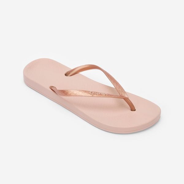 Japonki damskie Ipanema Anatomic Tan. Brązowe klapki Ipanema, bez wzorów, z gumy, bez obcasa. Za 54.99 zł.