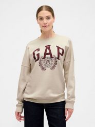 GAP Bluza w kolorze beżowym rozmiar: S. Brązowe bluzy sportowe GAP, s, bez wzorów, bez kaptura. Za 105.88 zł.