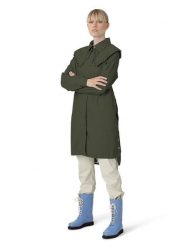 Ilse Jacobsen Płaszcz przeciwdeszczowy w kolorze ciemnozielonym rozmiar: 40. Zielone kurtki sportowe Ilse Jacobsen, bez wzorów, bez kaptura. Za 217.99 zł.