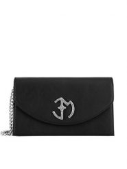 Eva Minge Torebka BELLIS-CS10232-01 Czarny. Czarne listonoszki Eva Minge, bez wzorów, z materiału, bez dodatków. Za 299.99 zł.