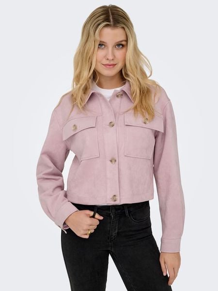 ONLY Kurtka koszulowa w kolorze jasnoróżowym rozmiar: XL. Różowe kurtki Only, xl, bez wzorów, bez kaptura. Za 134.95 zł.