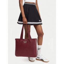 Torebka Reebok. Czerwone shopper Reebok, bez wzorów, bez dodatków. Za 69.99 zł.