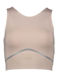 Adidas Top sportowy w kolorze beżowym rozmiar: M. Brązowe koszulki sportowe Adidas, bez wzorów, bez ramiączek, outdoorowe. Za 104.14 zł.