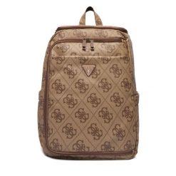 Plecak Guess. Brązowe plecaki Guess, z aplikacjami. Za 639.99 zł.