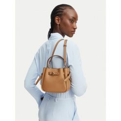 Torebka Tory Burch. Brązowe torebki klasyczne Tory Burch, bez wzorów, bez dodatków. Za 1,724.00 zł.