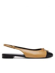 Tory Burch Baleriny 166592 Brązowy. Brązowe baleriny Tory Burch, bez wzorów, ze skóry, bez obcasa. Za 889.99 zł.