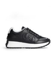 Liu Jo Skórzane sneakersy w kolorze czarno-białym rozmiar: 39. Białe trampki Liu Jo, bez wzorów, bez zapięcia. Za 351.38 zł.