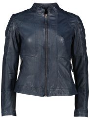 7eleven Skórzana kurtka "Begona" w kolorze granatowym rozmiar: 34. Niebieskie kurtki 7eleven, bez wzorów, ze skóry, bez kaptura. Za 434.99 zł.