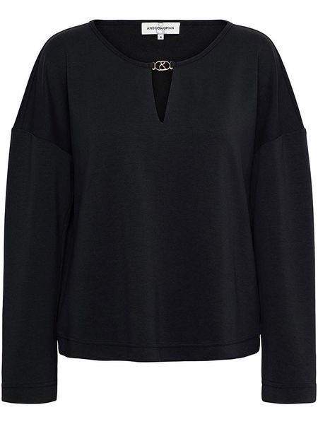 &Co Woman Bluzka "Daca" w kolorze czarnym rozmiar: XL. Czarne bluzki &Co Woman, xl, z aplikacjami, bez kołnierzyka, bez ramiączek. Za 227.85 zł.