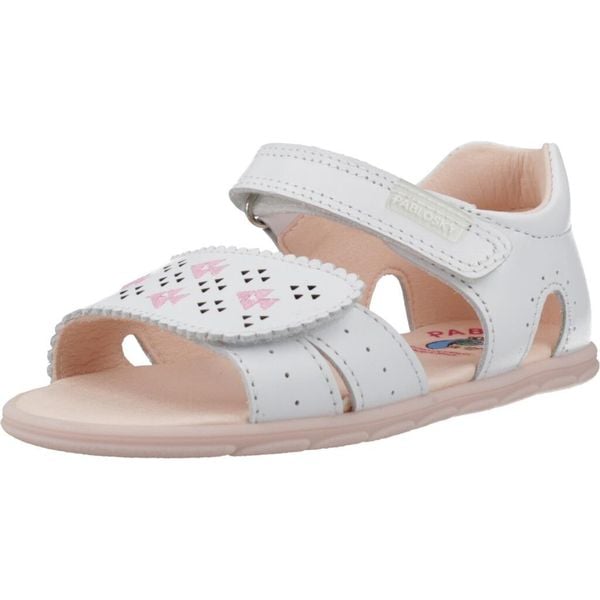 Sandały PABLOSKY 066807P Biały. Białe sandały PABLOSKY, bez wzorów, ze skóry, bez obcasa, bez zapięcia. Za 272.99 zł.
