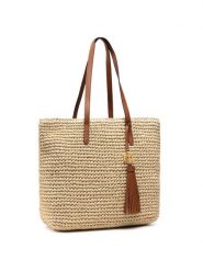Lauren Ralph Lauren Torebka Whitney 431818856001 Beżowy. Brązowe torebki klasyczne Lauren Ralph Lauren, bez wzorów, z materiału, bez dodatków. Za 739.99 zł.