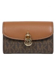 Michael Kors Portfel w kolorze brązowo-jasnobrązowym - 12 x 8 x 4 cm rozmiar: onesize. Brązowe portfele Michael Kors, bez wzorów, z materiału. Za 432.80 zł.