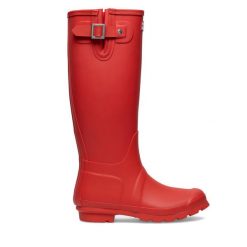 Kalosze Hunter. Czerwone kalosze Hunter, bez wzorów. Za 279.99 zł.