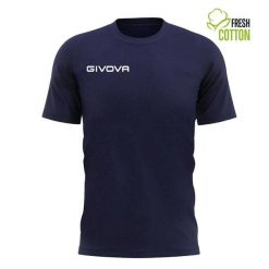 Koszulka Givova Fresh Navy Blue 2XL – 100% bawełna. Niebieskie bluzki Givova, xl, bez wzorów, z bawełny, sportowe, bez kołnierzyka, bez ramiączek. Za 52.75 zł.