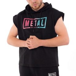 Bluza bez rękawów Metal Boxe Miami Vice. Czarne bluzy METAL BOXE, bez wzorów, bez kaptura. Za 195.50 zł.
