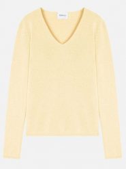 Perfect Cashmere Kaszmirowy sweter "Gaby" w kolorze jasnożółtym rozmiar: M. Żółte swetry Perfect Cashmere, m, bez wzorów, z kaszmiru, bez ramiączek. Za 461.21 zł.