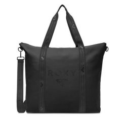 Torebka Roxy. Czarne shopper Roxy, bez wzorów, bez dodatków. Za 159.99 zł.