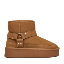 Śniegowce JENNY. Brązowe trapery i śniegowce Jenny. Za 179.99 zł.