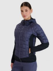 4F Kurtka puchowa trekkingowa z wypełnieniem Primaloft Black Insulation damska - szara XXL. Szare kurtki sportowe 4f, l, bez wzorów, z dzianiny, bez kaptura, trekkingowe, primaloft. W wyprzedaży za 349.99 zł.