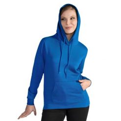 Damska Gładka Bluza Sportowa Przez Głowę Kaptur. Niebieskie bluzy SG, m, bez wzorów, bez kaptura. Za 111.99 zł.