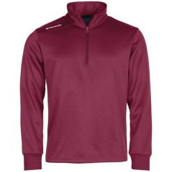 Bluza dresowa z pół zamkiem błyskawicznym Stanno Field. Czerwone bluzy STANNO, xl, bez wzorów, z dresówki, bez kaptura. Za 167.50 zł.