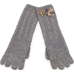 Rękawiczki Damskie TWINSET - Guanti OA8T6A Grigio Medio Melange 0082M. Szare rękawiczki Twinset, bez wzorów, z materiału. W wyprzedaży za 239.00 zł.