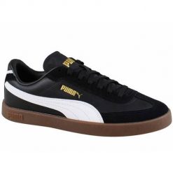 Buty do chodzenia damskie Puma Club Ii Era Jr. Czarne obuwie sportowe Puma, z gumy, bez zapięcia, trekkingowe. Za 207.99 zł.