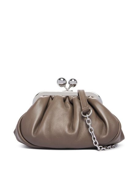 Weekend Max Mara Torebka Nembi 2625516104600 Khaki. Brązowe torebki klasyczne Weekend Max Mara, bez wzorów, ze skóry, bez dodatków. Za 1,239.00 zł.