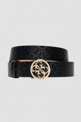 GUESS Czarny pasek Adelard Adj Pant Belt H30. Czarne paski Guess, z aplikacjami. W wyprzedaży za 159.99 zł.