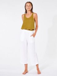 Rip Curl Spodnie "Premium Surf" w kolorze białym rozmiar: L. Białe spodnie materiałowe Rip Curl, l, bez wzorów, z bawełny. Za 144.58 zł.