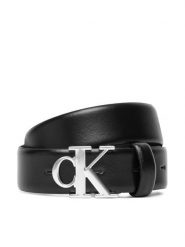 Calvin Klein Pasek Damski LV04F7054G Czarny. Czarne paski Calvin Klein, bez wzorów, ze skóry. Za 259.99 zł.