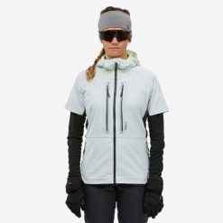 Bluza skiturowa damska Wedze Pacer. Niebieskie bluzy WED'ZE, na zimę, l, bez wzorów, bez kaptura. W wyprzedaży za 199.99 zł.