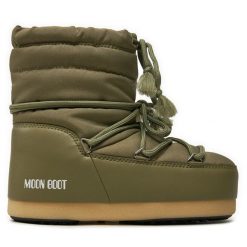 Śniegowce Moon Boot. Brązowe trapery i śniegowce Moon Boot, z nylonu. Za 759.99 zł.