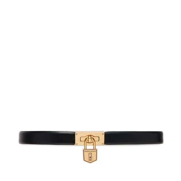 Pasek Damski Elisabetta Franchi. Czarne paski Elisabetta Franchi, bez wzorów. Za 859.99 zł.