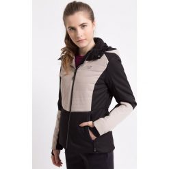 Kurtka narciarska damska KUDN008z - beż. Brązowe kurtki narciarskie 4f, m, bez wzorów, z materiału, z kapturem, narciarskie. W wyprzedaży za 349.99 zł.