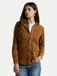 Polo Ralph Lauren Koszula 211A93203004 Brązowy jasny Regular Fit. Brązowe koszule Polo Ralph Lauren, m, bez wzorów, z bawełny, bez kołnierzyka, bez ramiączek. Za 859.99 zł.