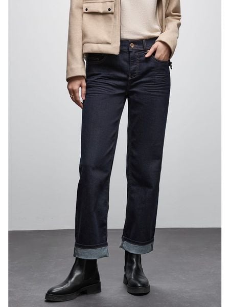 Cecil Dżinsy - Regular fit - w kolorze granatowym rozmiar: W28/L28. Niebieskie jeansy Cecil, l, bez wzorów. Za 193.70 zł.