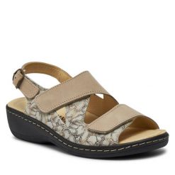 Sandały Dr. Brinkmann. Brązowe sandały Dr. Brinkmann, bez wzorów, bez obcasa, na płaskiej podeszwie, bez zapięcia. Za 339.99 zł.
